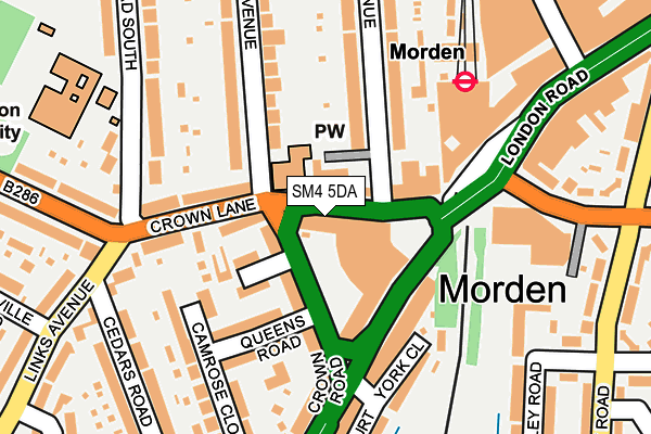 Map of MORDEN SPORTS LIMITED at local scale