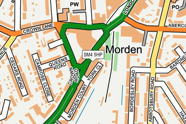 Map of MORDEN GRILL HOUSE LTD at local scale