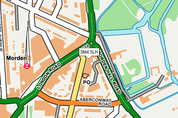SM4 5LH map - OS OpenMap – Local (Ordnance Survey)