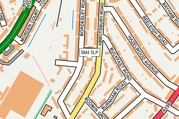 SM4 5LP map - OS OpenMap – Local (Ordnance Survey)
