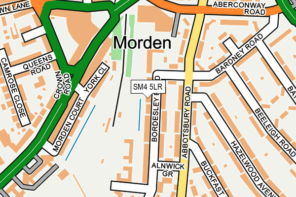 SM4 5LR map - OS OpenMap – Local (Ordnance Survey)