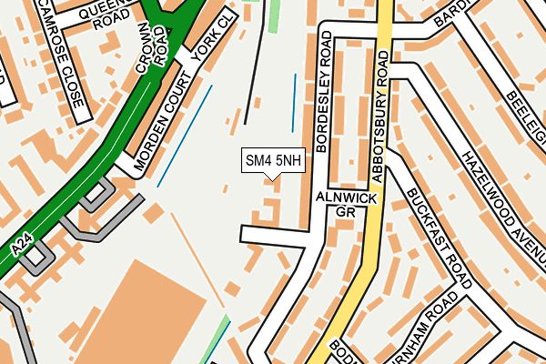 SM4 5NH map - OS OpenMap – Local (Ordnance Survey)