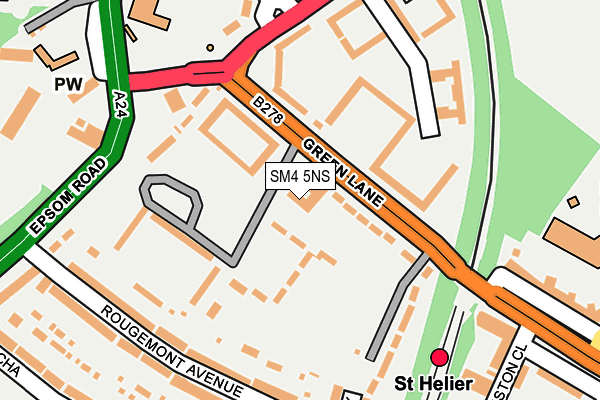 SM4 5NS map - OS OpenMap – Local (Ordnance Survey)