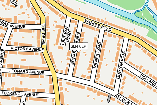 SM4 6EP map - OS OpenMap – Local (Ordnance Survey)