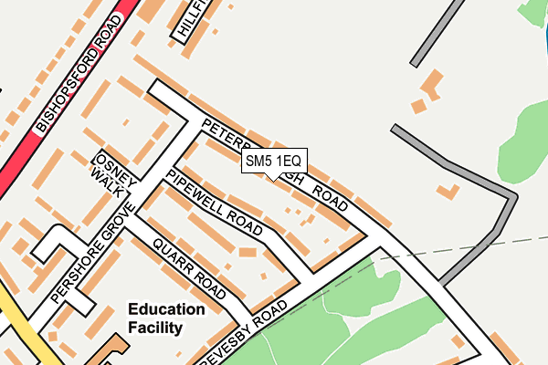 SM5 1EQ map - OS OpenMap – Local (Ordnance Survey)