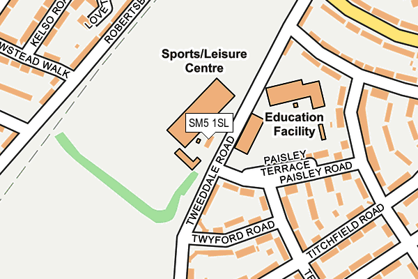 SM5 1SL map - OS OpenMap – Local (Ordnance Survey)