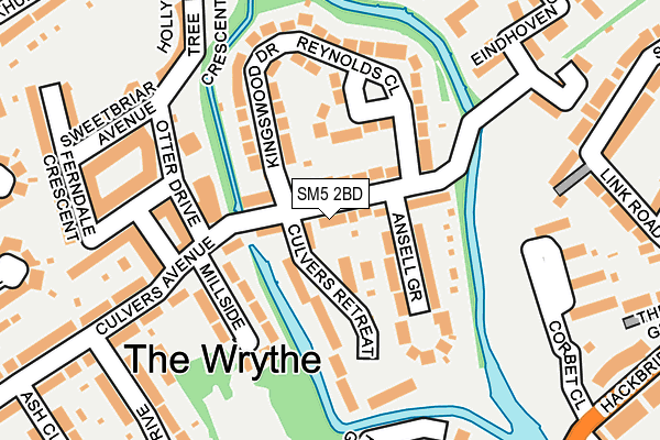 SM5 2BD map - OS OpenMap – Local (Ordnance Survey)