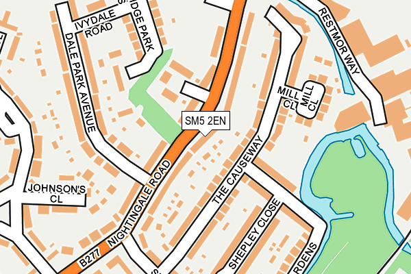 SM5 2EN map - OS OpenMap – Local (Ordnance Survey)