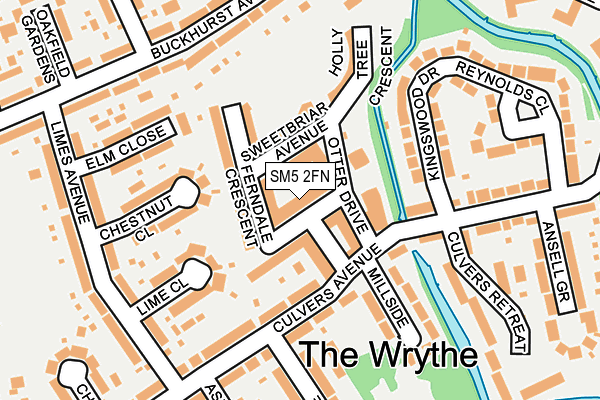 SM5 2FN map - OS OpenMap – Local (Ordnance Survey)