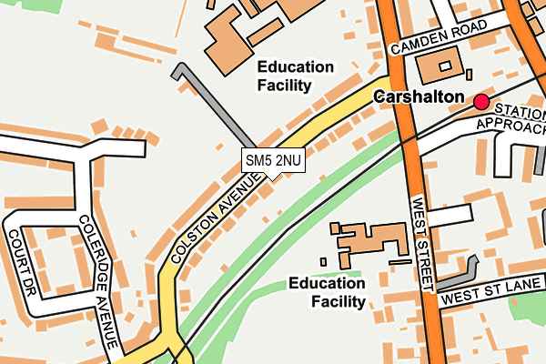 SM5 2NU map - OS OpenMap – Local (Ordnance Survey)