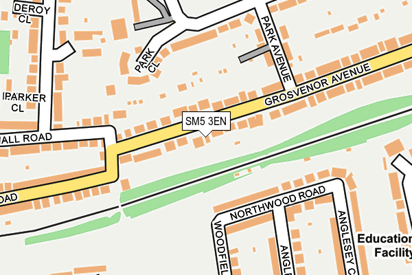 SM5 3EN map - OS OpenMap – Local (Ordnance Survey)