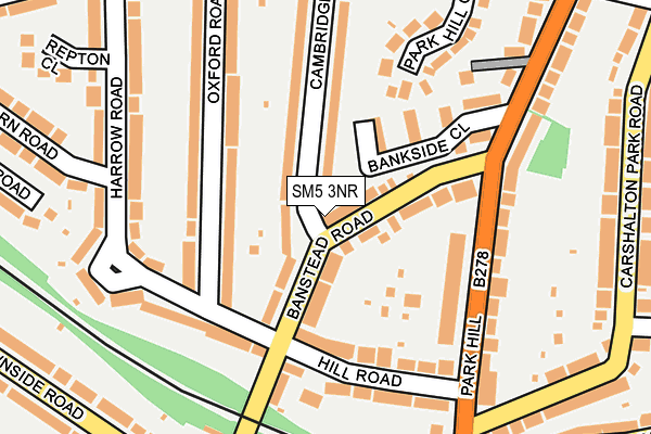 SM5 3NR map - OS OpenMap – Local (Ordnance Survey)