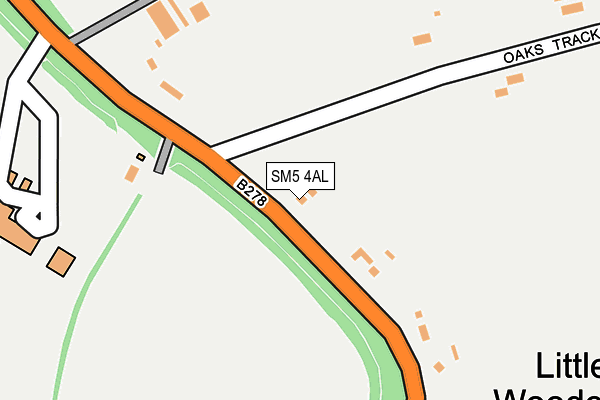 SM5 4AL map - OS OpenMap – Local (Ordnance Survey)