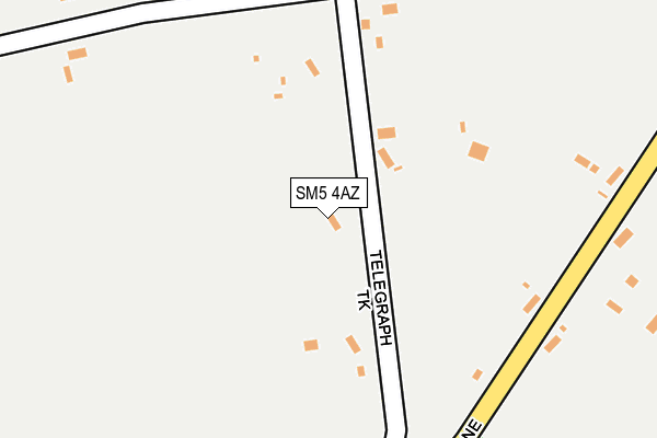 SM5 4AZ map - OS OpenMap – Local (Ordnance Survey)