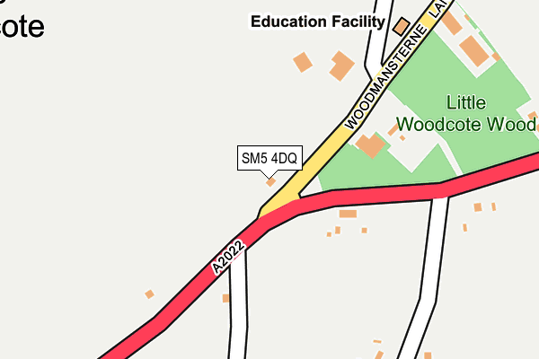 SM5 4DQ map - OS OpenMap – Local (Ordnance Survey)