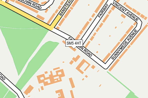 SM5 4HT map - OS OpenMap – Local (Ordnance Survey)