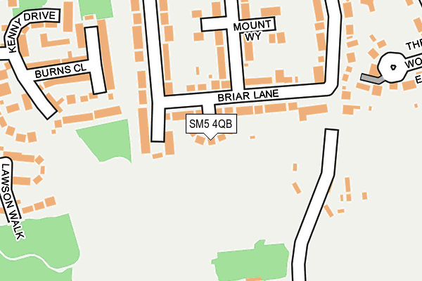 SM5 4QB map - OS OpenMap – Local (Ordnance Survey)