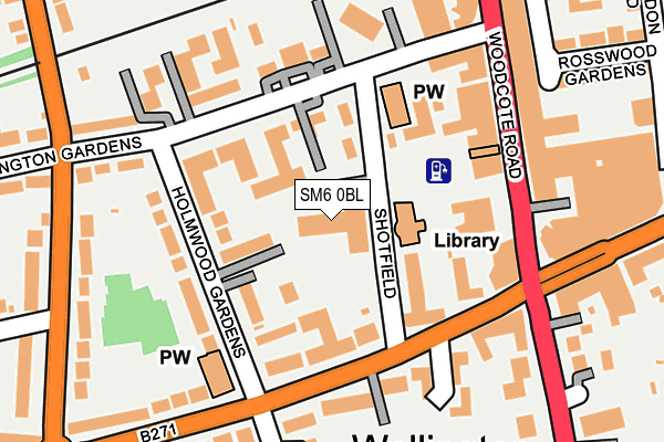 SM6 0BL map - OS OpenMap – Local (Ordnance Survey)