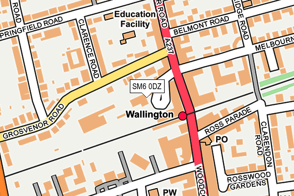 Map of WALLINGTON STATION CARS LIMITED at local scale