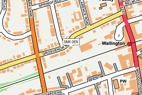 SM6 0EN map - OS OpenMap – Local (Ordnance Survey)