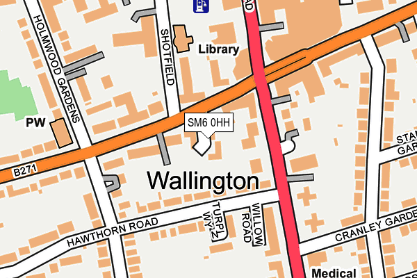 SM6 0HH map - OS OpenMap – Local (Ordnance Survey)