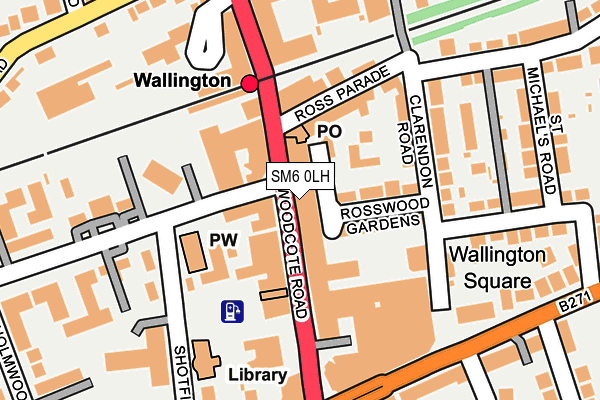 SM6 0LH map - OS OpenMap – Local (Ordnance Survey)