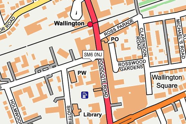 SM6 0NJ map - OS OpenMap – Local (Ordnance Survey)