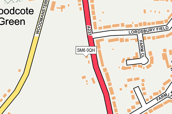 SM6 0QH map - OS OpenMap – Local (Ordnance Survey)
