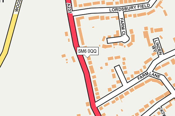 SM6 0QQ map - OS OpenMap – Local (Ordnance Survey)