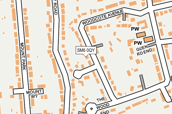 SM6 0QY map - OS OpenMap – Local (Ordnance Survey)