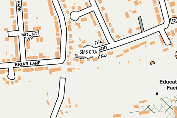 SM6 0RA map - OS OpenMap – Local (Ordnance Survey)