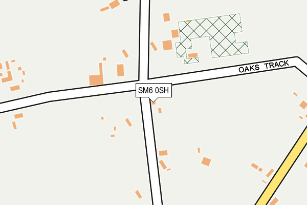 SM6 0SH map - OS OpenMap – Local (Ordnance Survey)