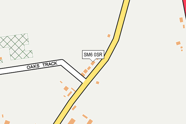 SM6 0SR map - OS OpenMap – Local (Ordnance Survey)