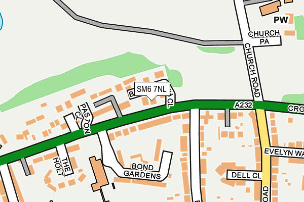 SM6 7NL map - OS OpenMap – Local (Ordnance Survey)