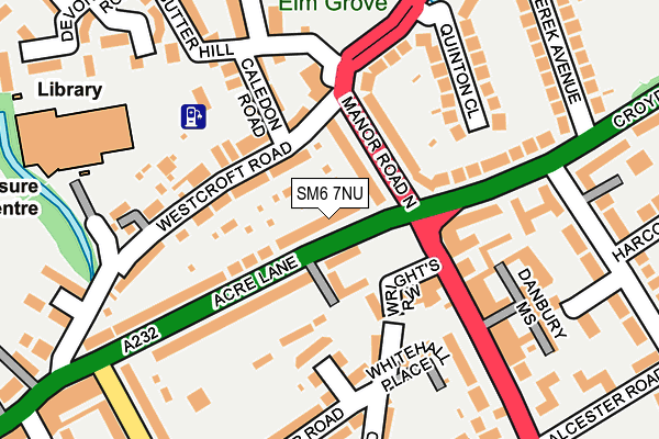 SM6 7NU map - OS OpenMap – Local (Ordnance Survey)