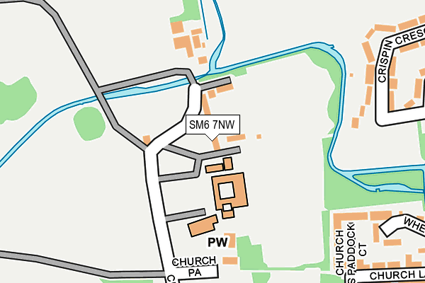 SM6 7NW map - OS OpenMap – Local (Ordnance Survey)