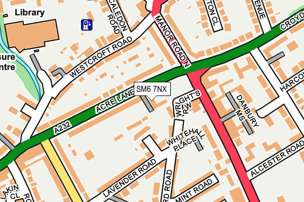 SM6 7NX map - OS OpenMap – Local (Ordnance Survey)
