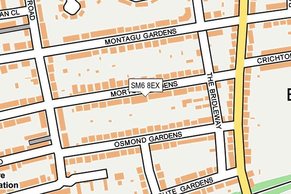 SM6 8EX map - OS OpenMap – Local (Ordnance Survey)