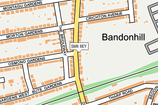 SM6 8EY map - OS OpenMap – Local (Ordnance Survey)