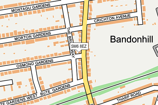 SM6 8EZ map - OS OpenMap – Local (Ordnance Survey)