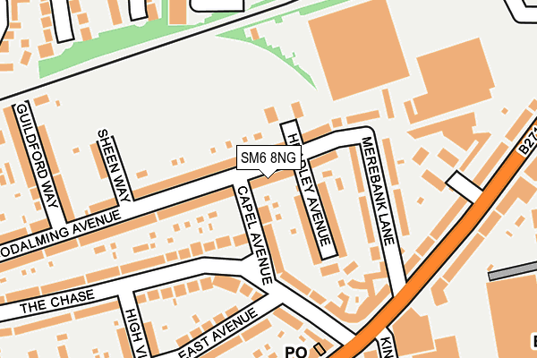 SM6 8NG map - OS OpenMap – Local (Ordnance Survey)