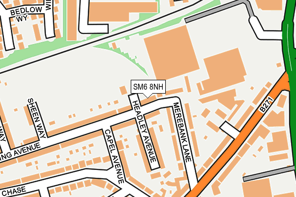 SM6 8NH map - OS OpenMap – Local (Ordnance Survey)