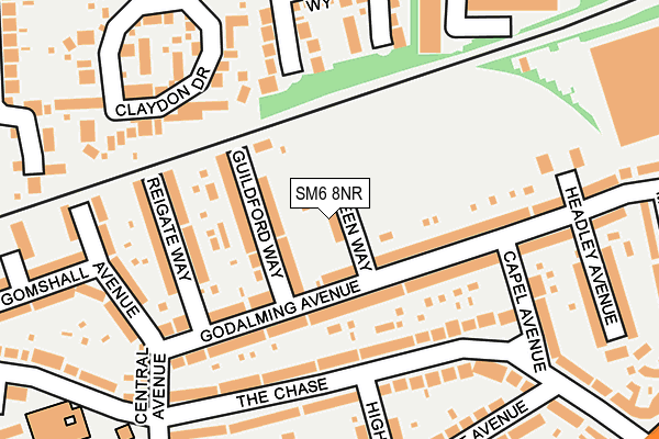 SM6 8NR map - OS OpenMap – Local (Ordnance Survey)