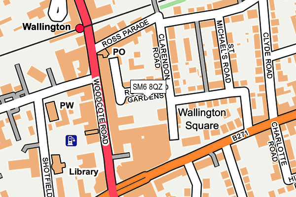 SM6 8QZ map - OS OpenMap – Local (Ordnance Survey)
