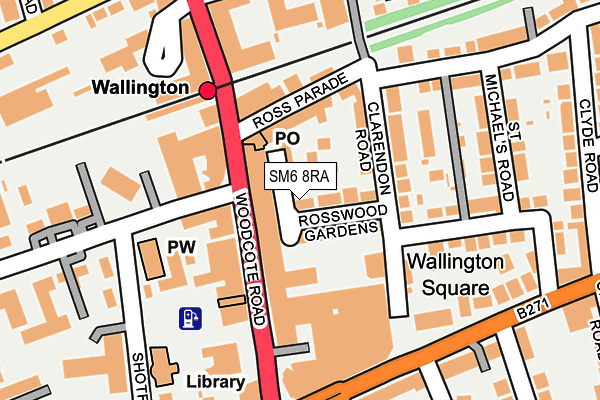 SM6 8RA map - OS OpenMap – Local (Ordnance Survey)