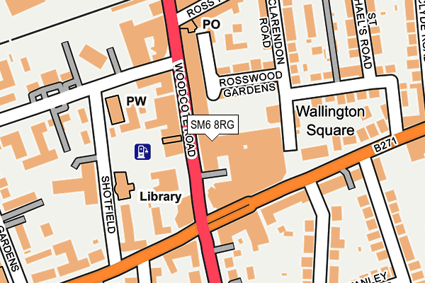 SM6 8RG map - OS OpenMap – Local (Ordnance Survey)