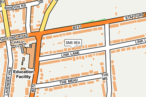 SM6 9EA map - OS OpenMap – Local (Ordnance Survey)