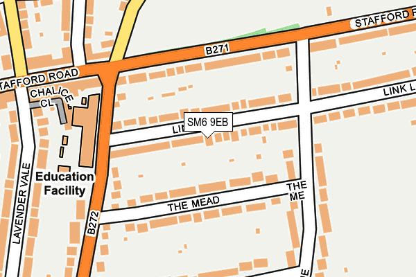 SM6 9EB map - OS OpenMap – Local (Ordnance Survey)