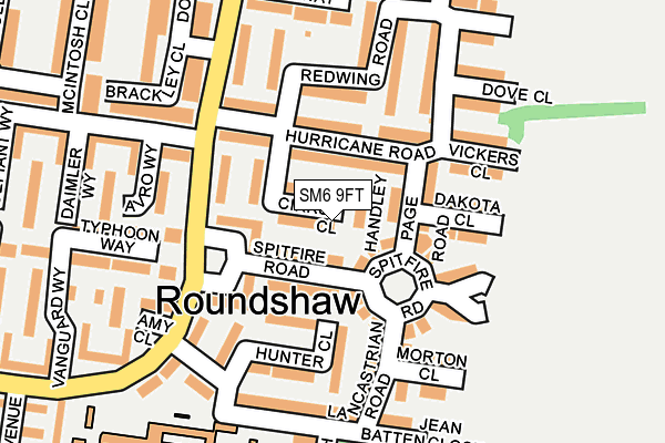 SM6 9FT map - OS OpenMap – Local (Ordnance Survey)