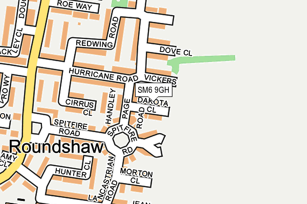 SM6 9GH map - OS OpenMap – Local (Ordnance Survey)